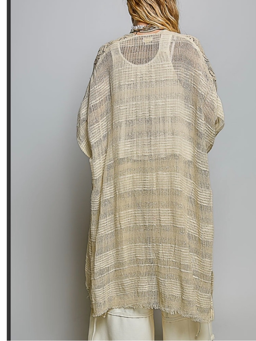 SMQC6 N Pol Short Sleeve Midi Cardigan Various Sizes - Picture 2 of 2